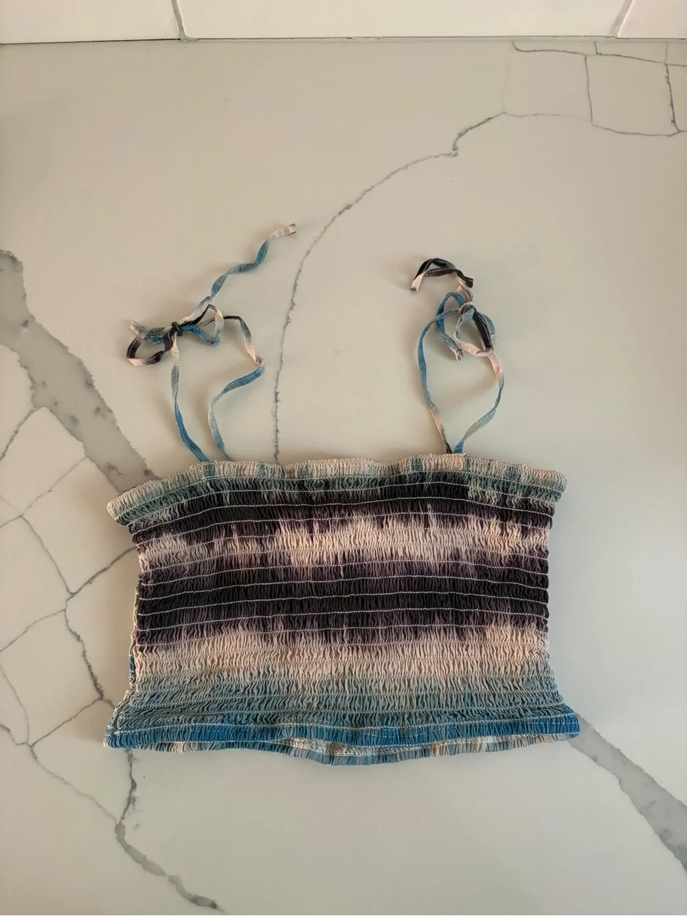 PQ Blue Teal Purple Tie-Dye Kids Matching Set